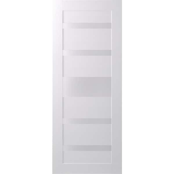 Belldinni 18 In. X 80 In. Gina Bianco Noble Finished Frosted Glass 5 ...