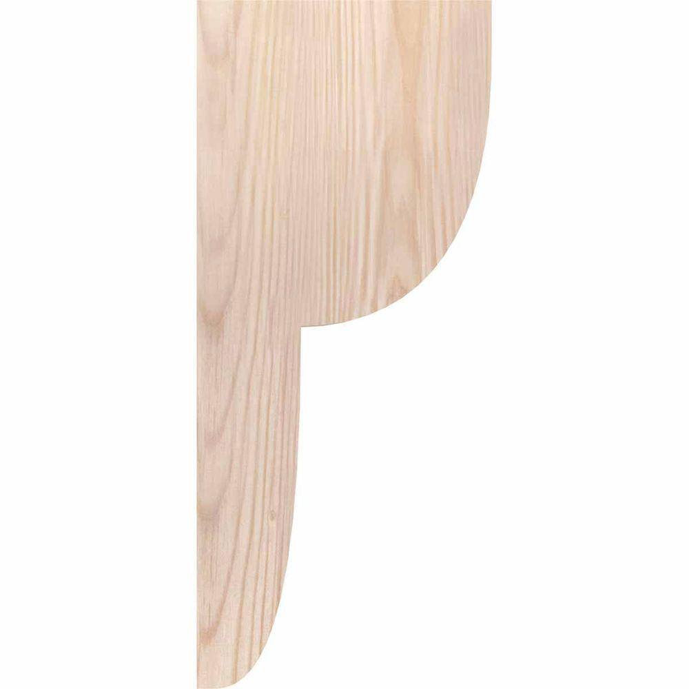 Douglas Fir Rough Sawn Rustic Wood Corbel 4"W x 6"D x 14"H