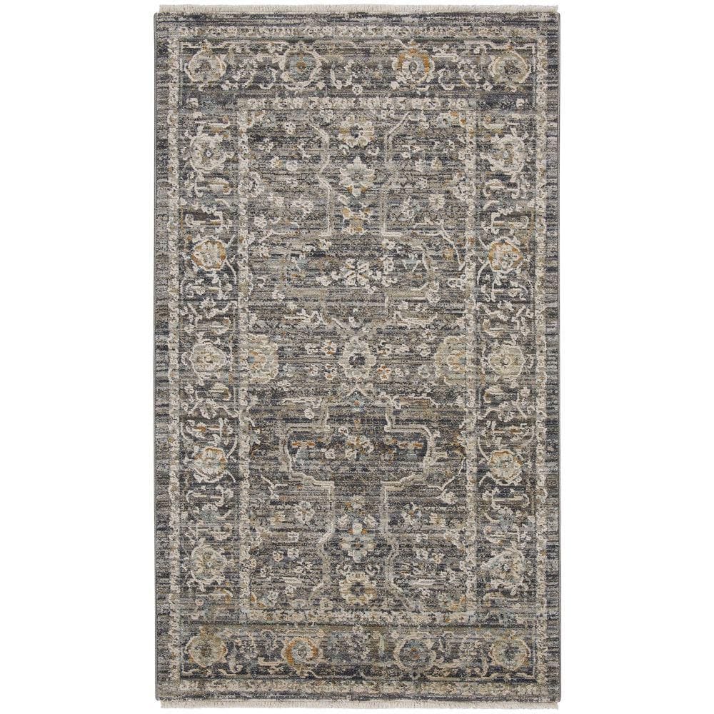 Nyle Slate Multicolor 3 ft. x 5 ft. Vintage Persian Kitchen Area Rug price history on PriceWatchPro
