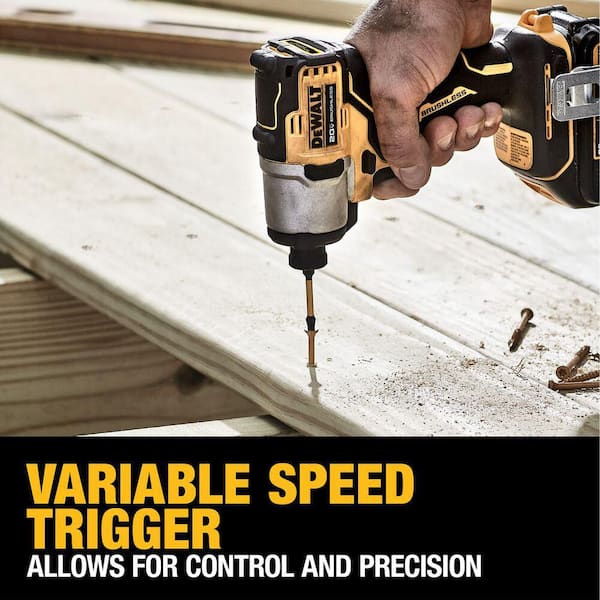 DEWALT - 20V MAX Lithium-Ion 2-Tool Cordless Brushless Combo Kit with (2) Powerstack 1. 7Ah Batteries and Charger