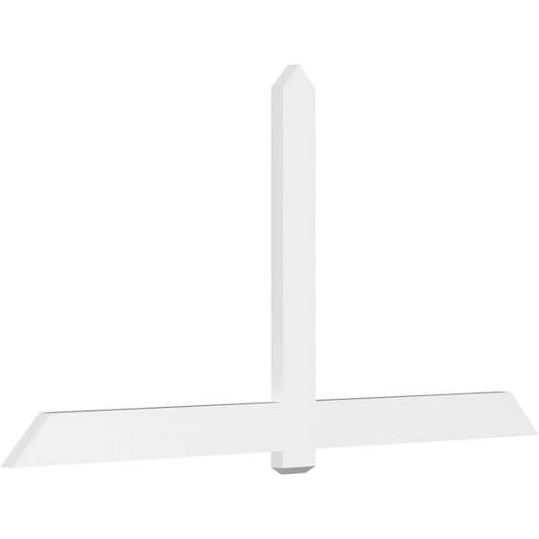 Ekena Millwork Eugene 96 in. W x 48 in. H x 2 in. D Signature Polyurethane Bracket