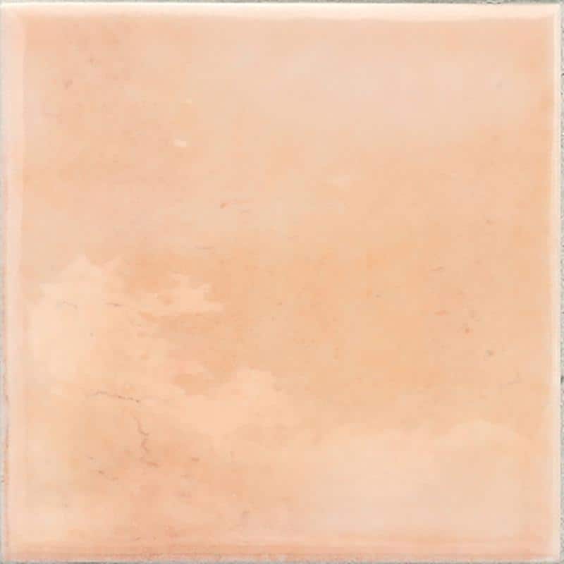 Antiek 4'' Pink Glossy Ceramic Square Tile