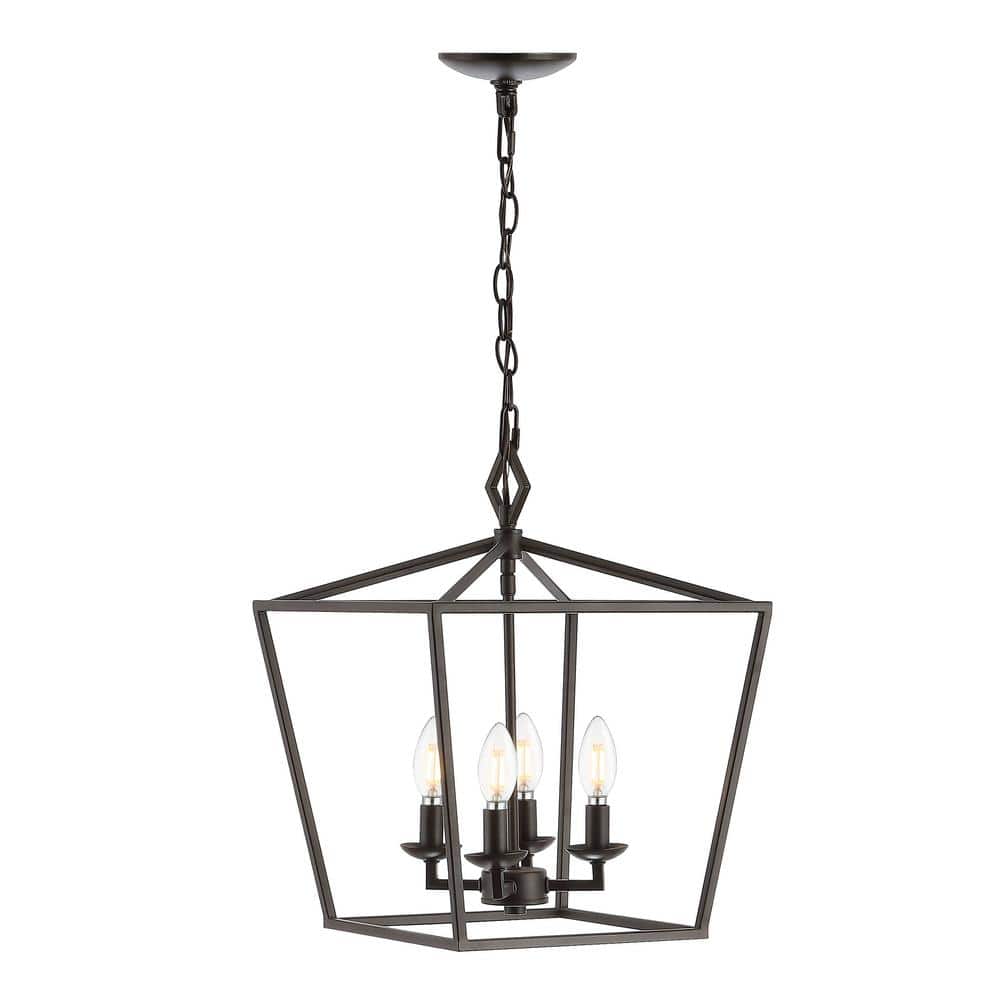 Rosalen 94" Black Bronze LED 4-Light Pendant