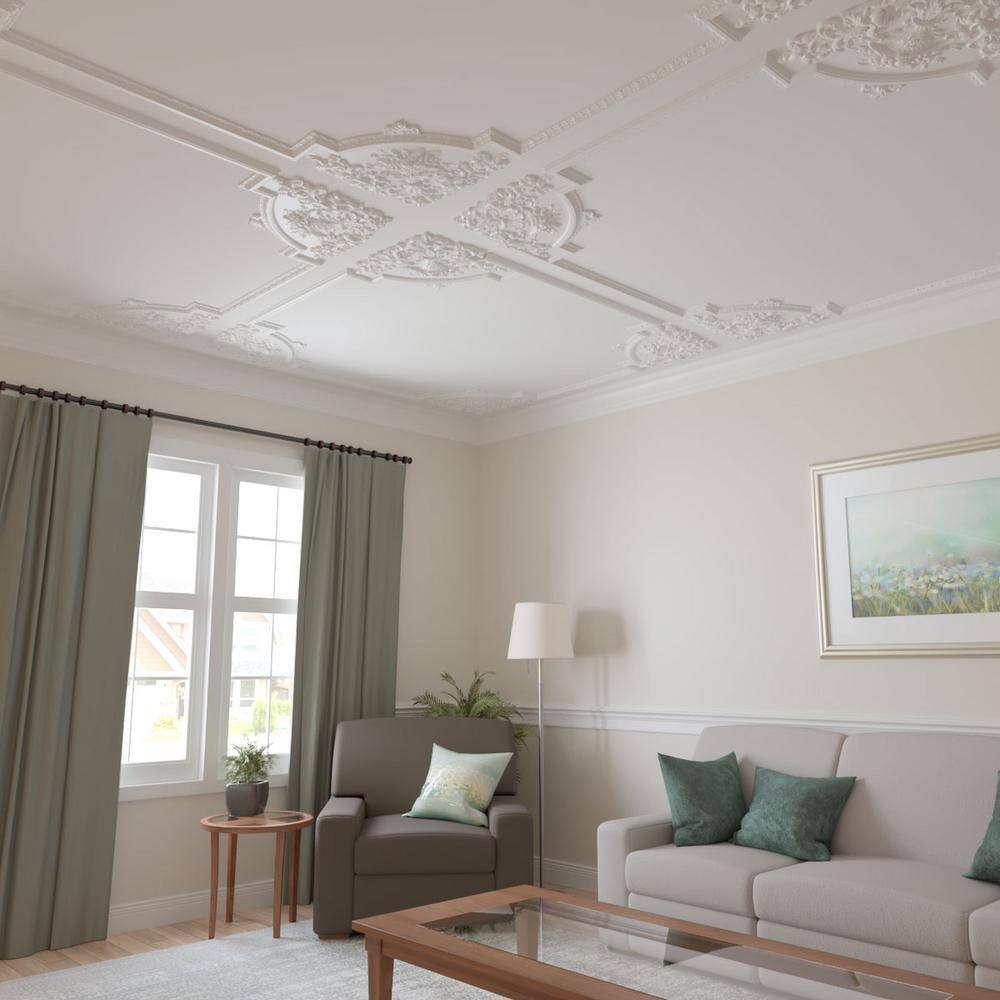 Gray Polyurethane Decorative Panel Moulding