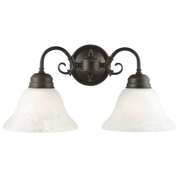 Design House Millbridge 2-Light Oil-Rubbed Bronze Wall Mount Sconce