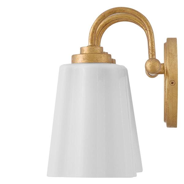 LARK - Honey 21.25 in. 3 Light Distressed Brass Vanity Light