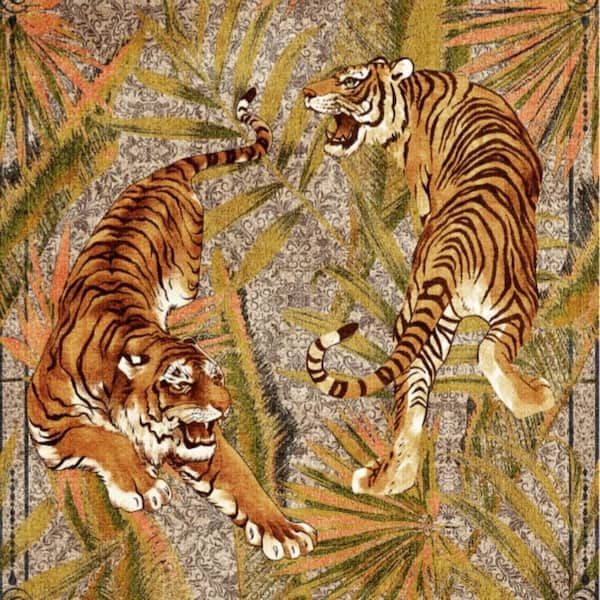 Camal Rug Camel 9 ft. 12 ft. Animal Print Rug Low Pile Non-Slip Washable Area Rug ...