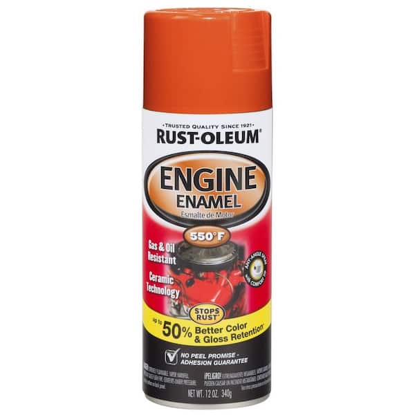 Rust-Oleum Automotive 12 oz. 550 Degree Gloss Chevy Orange Ceramic Engine Enamel Spray Paint (6-Pack)