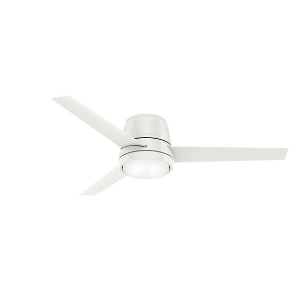Casablanca Commodus 54 In Integrated Led Low Profile Indoor Fresh White Ceiling Fan With Light Kit And Remote Control 59571 Indoor Fresh White Ceiling Fan, How To Balance A Casablanca Ceiling Fan With Light Bulb