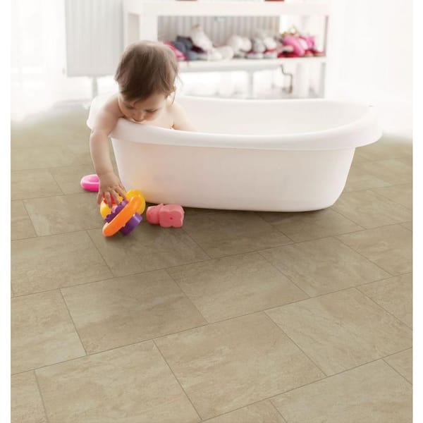 Craftsman Wheat Light Brown 24 in x 24 in Porcelain Floor Tile (15.58 sq. ft./ Case)