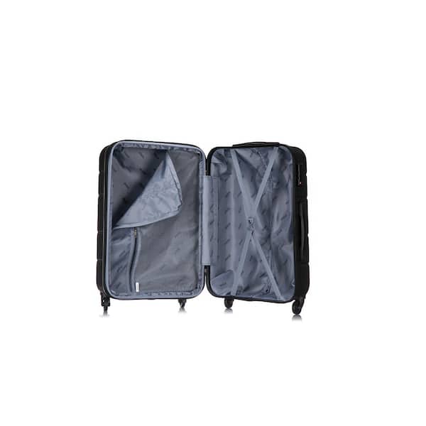 DUKAP Rodez 28 in. Black Lightweight Hardside Spinner
