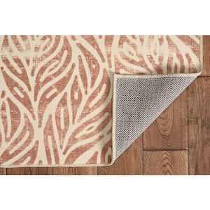 Washable Leif Ivory/Rust 2 ft. x 8 ft.