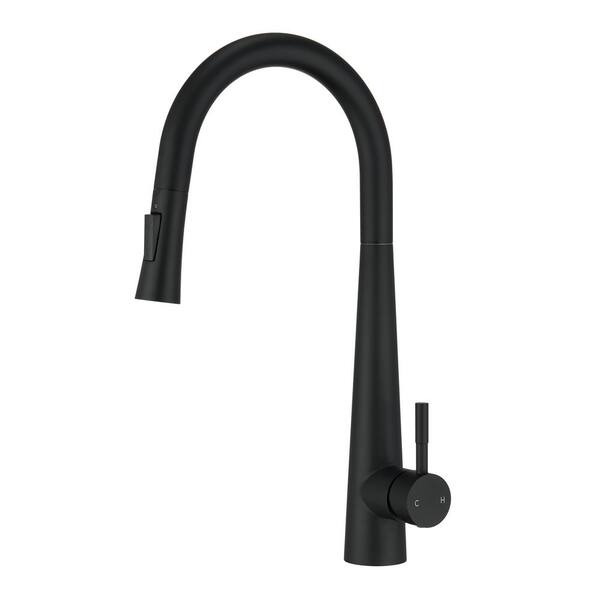 thumbnail image 2 of Topshower Black Kitchen Sink Faucet – Pull Down Sprayer, Matte Finish, Soap Dispenser, 5-Year Warranty 2 of 3