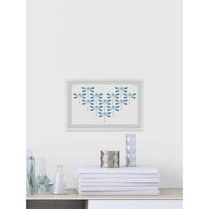 Marmont Hill Mh-julinsc-63-wfpfl-12 Blue 12 inch x 12 inch Blue Dragonfly Rows II Framed Giclee