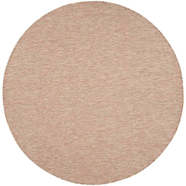 Positano Jute 6' Round x 6 ft. Solid Contemporary Round Area Rug