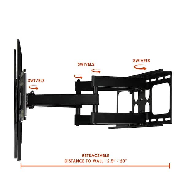 Megamounts Tilt Wall Mount With Bubble Level For 32-70 Inch Lcd