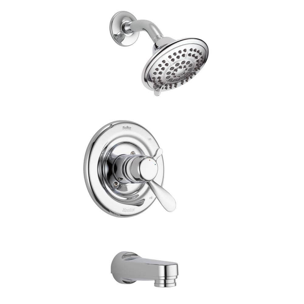 Delta Innovations 1-Handle Wall Mount Tub and Shower Faucet Trim Kit in ...