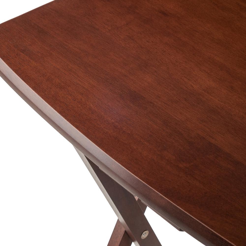 Winsome Oversized Walnut Snack Table Set, 5-Piece