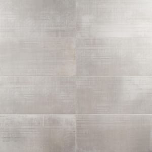 Lungo Smoke 12 in. x 24 in. Matte Porcelain Fabric Look Floor and Wall Tile (15.49 sq. ft. / Case)
