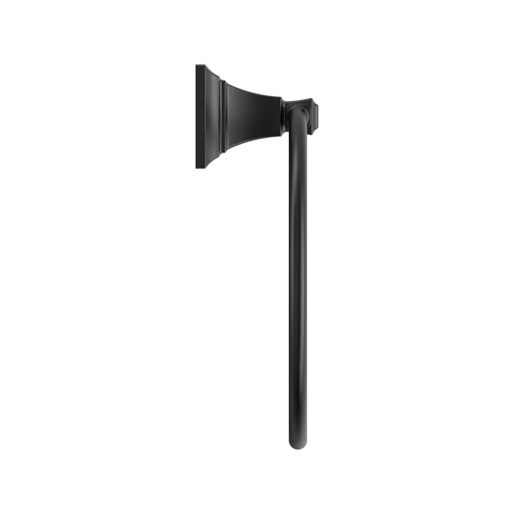 Matte Black Metal Wall Mounted Towel Ring