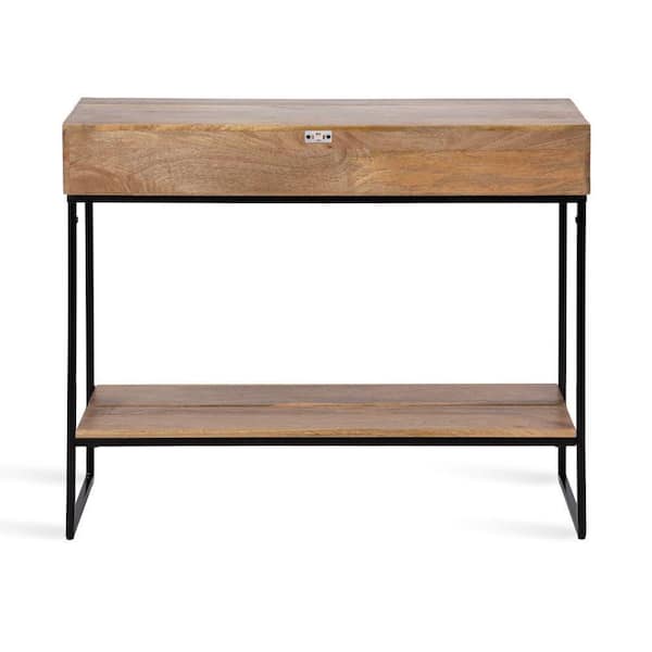 Kate and Laurel Malone 36 in. Natural and Black Rectangle