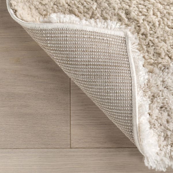 nuLOOM Gloria Abstract Shag Beige 8 ft. x 8 ft. Area Rug KSCM05A