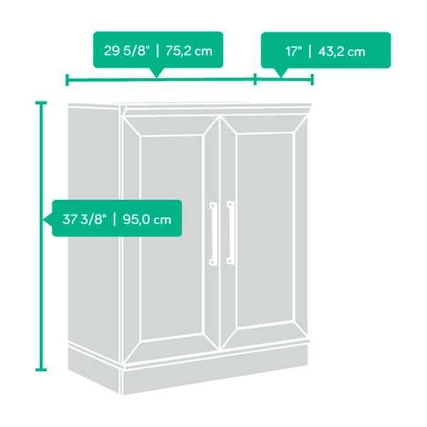 Sauder HomePlus Large Storage Cabinet with Door in Dakota Oak