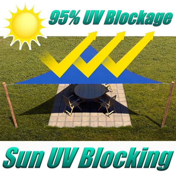 20 ft. x 20 ft. x 28.3 ft. Right Triangle Sun Shade Sail with