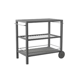 Beloit Outdoor Bar Cart in Gray-Wash