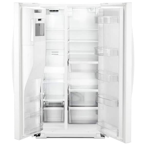 Whirlpool 21 cu. ft. Side By Side Refrigerator in White, Counter