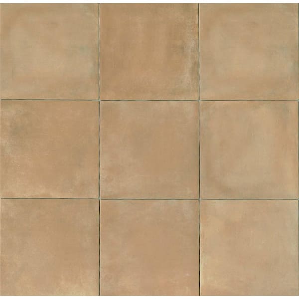 Cotto Nature Square 14 in. x 14 in. Matte Cerdena Porcelain Tile (10.76 sq. ft. /Carton)