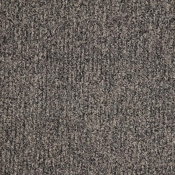 Finton - Sea Lion - Gray 24 oz. SD Polyester Loop Installed Carpet