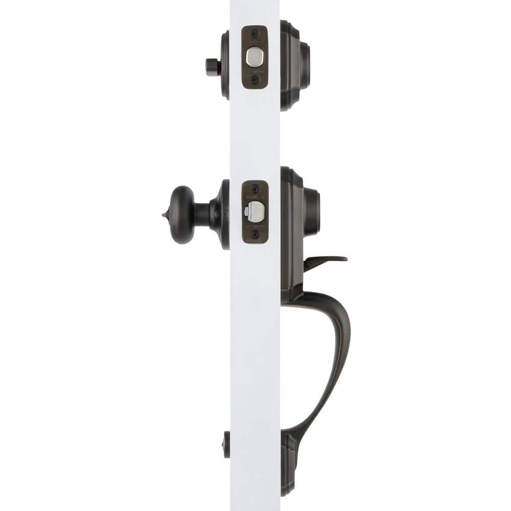Venetian Bronze Single Cylinder Handleset with Juno Knob
