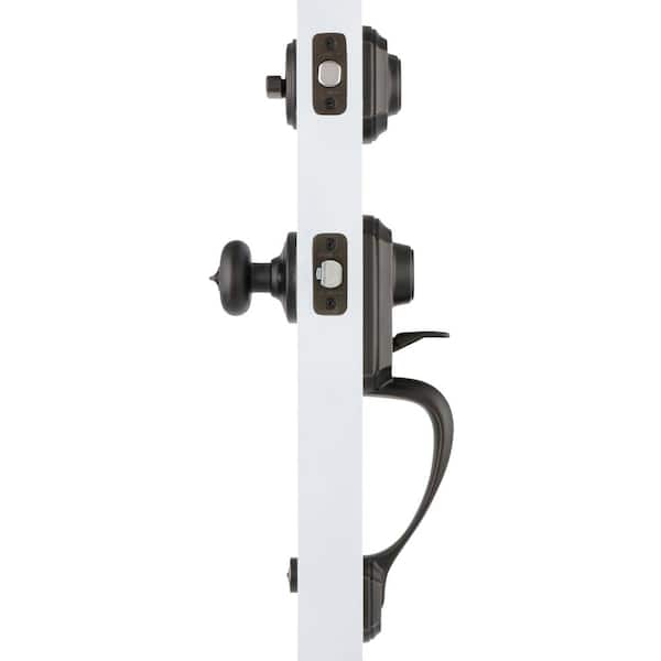 Kwikset Hawthorne Single Cylinder Handleset w/Juno Knob featuring SmartKey  in Venetian Bronze by 特価品蔵出し特集 DIY、工具
