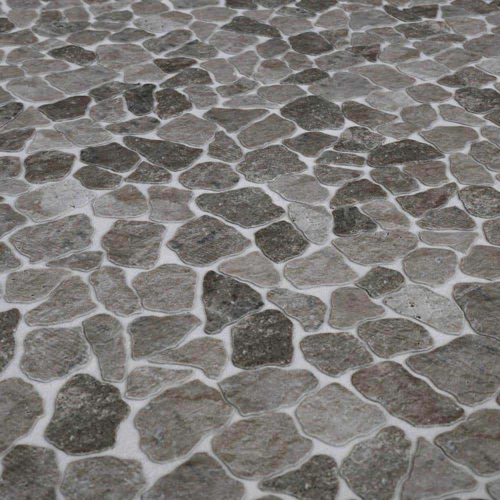 CRUZ BAY STUDIO Full Eclectic 18 in. x 18 in. Honey Marble Tumbled