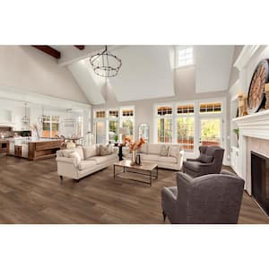 Buena Visa Oak 30 MIL x 7.09in. W x 48.03 L Waterproof Click Lock Rigid Luxury Vinyl Plank Flooring (18.92 sq. ft./case)