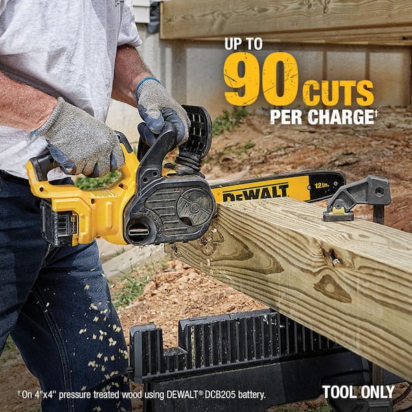 DEWALT 20V MAX 12 in. Brushless Cordless Battery Powered Chainsaw (Tool  Only) DCCS620B - The Home Depot