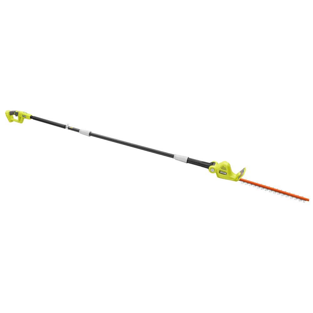RYOBI ONE+ 18V 18in. Cordless Battery Pole Hedge Trimmer (Tool Only) -  P26010BTL