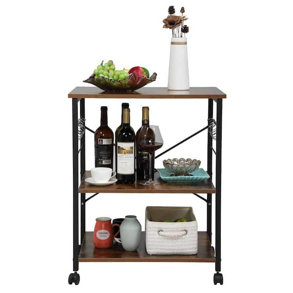 Jaxpety 3 Tier Industrial Retro Wall Mount Iron Pipe Shelves