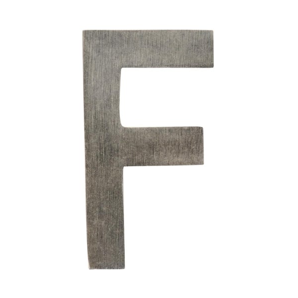 Architectural Mailboxes 4 in. Antique Pewter Floating House Letter F