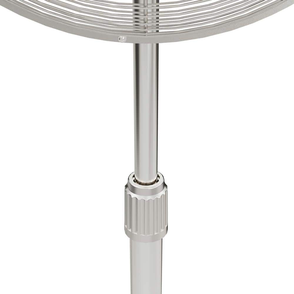 Hunter 48" Brushed Nickel Metal Oscillating Pedestal Fan