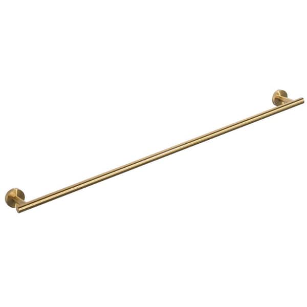 36 in. Wall Mounted Single Towel Bar in Brushed Gold
