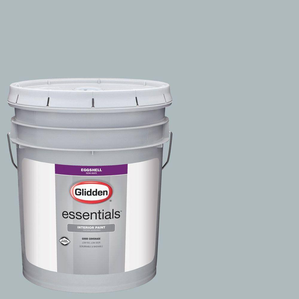 Glidden Essentials 5 gal. #HDGCN33U Downy Grey Eggshell Interior