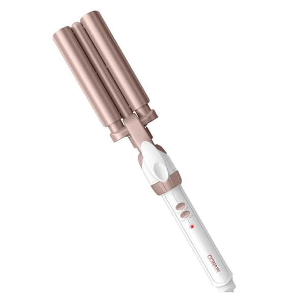 14 in. x 8 in. x 2.75 in. Deep Wave Triple Barrel Weaver White