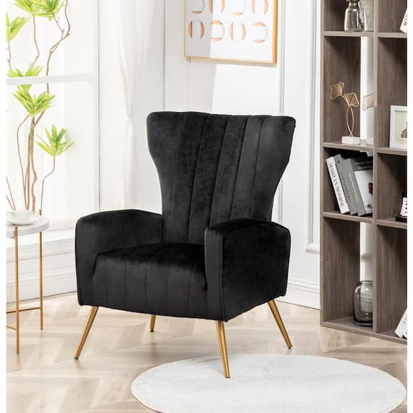 Armchair with deals black legs