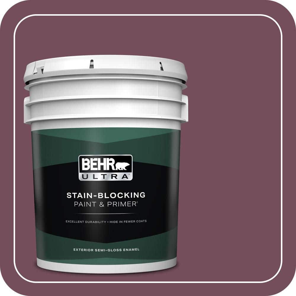 5 gal. #S120-7 Fine Wine Semi-Gloss Enamel Exterior Paint & Primer price history on PriceWatchPro