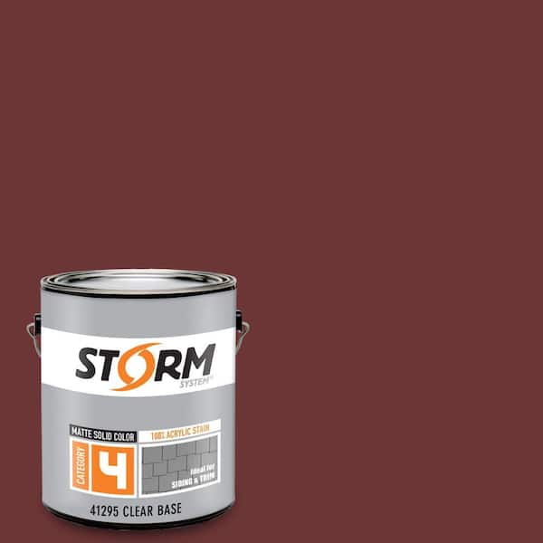 Storm System Category 4 1 gal. Redwood Matte Exterior Wood Siding 100% Acrylic Latex Stain