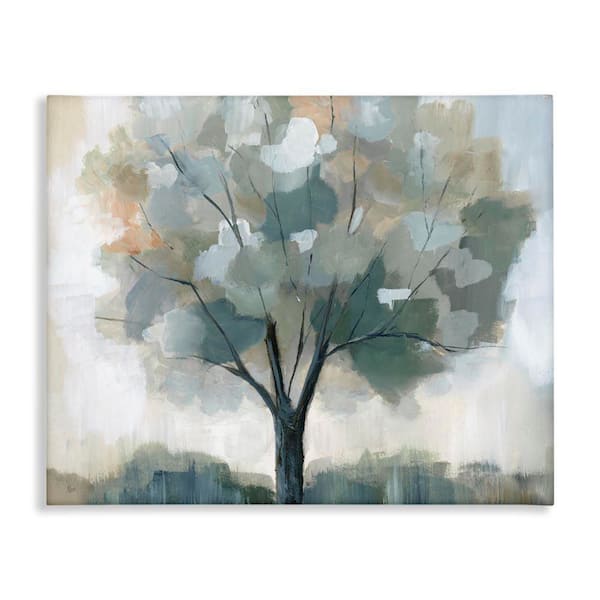 Stupell Industries Mottled Tree Impression by Nan Unframed Nature Graphic Art Print 24 in. x 30 in.