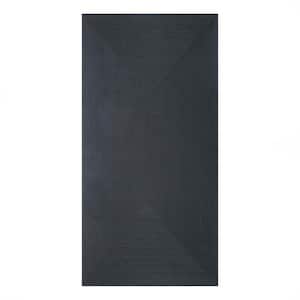 Braided Black 4 ft. x 6 ft. Solid Indoor/Outdoor Area Rug