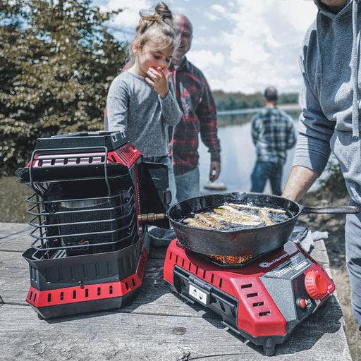 Mr. Heater Red and Black Portable Propane Heater with Safety Features